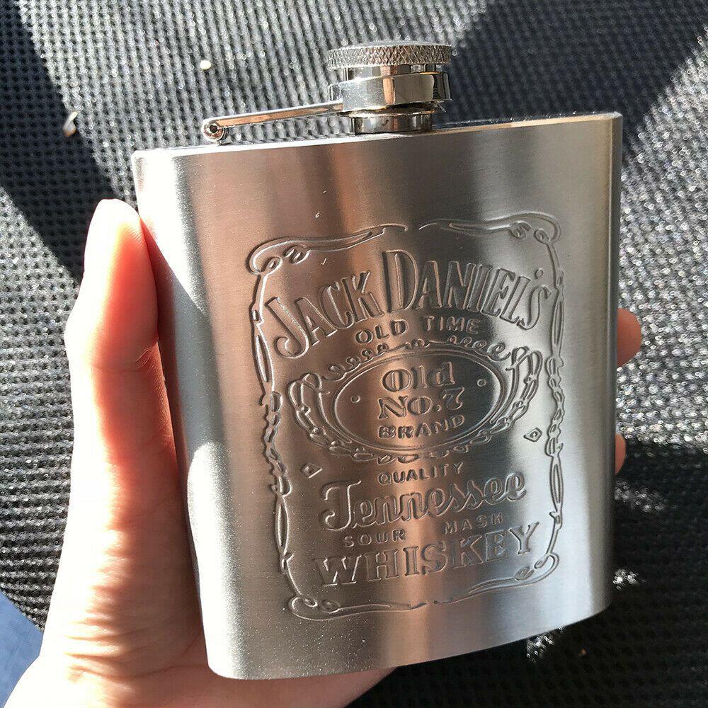 Rebuy Hip Flask Travel Mini Portable Rusia Stainless Steel Alkohol Botol Perlengkapan Minum