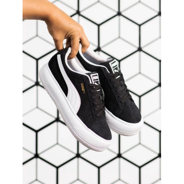 SALE MURAH PUMA SUEDE MAYU BLACK WHITE