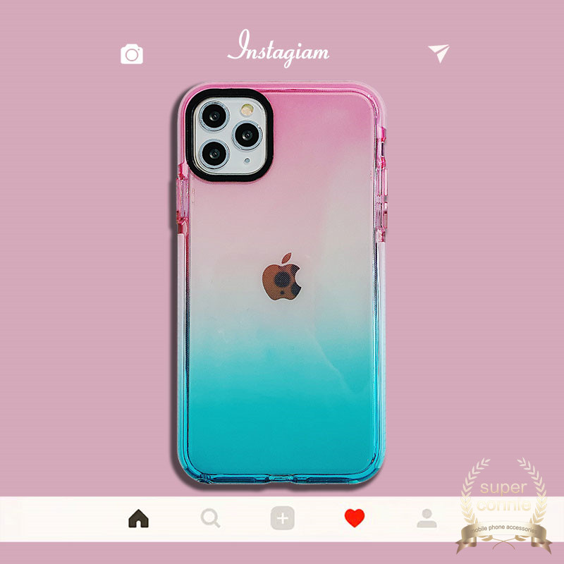 BUMPER Soft Case Bahan Tpu Warna Gradasi Permen Untuk Iphone 11 11pro Max Iphone 6 6s 7 8 Plus X Xr Xs Max Se