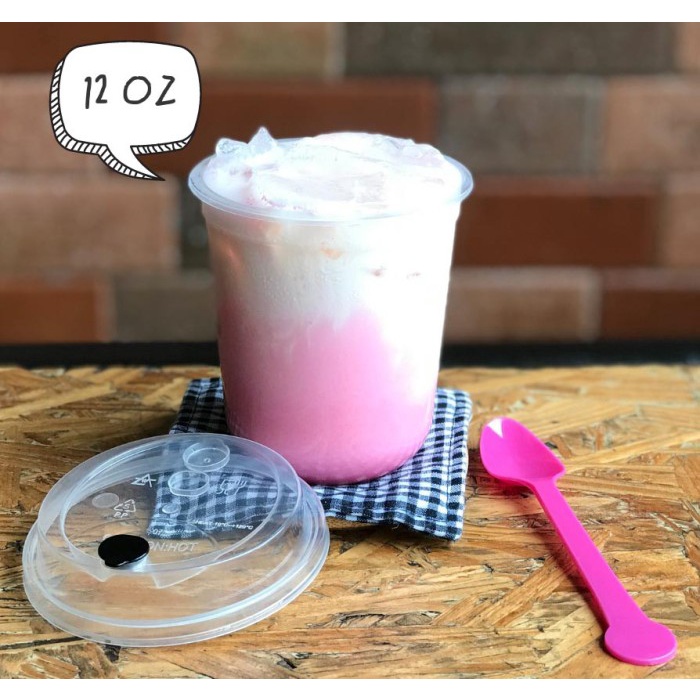 Minum-Peralatan-Paket- Cup Plastik 12Oz/ Gelas Plastik / Cup Injection 12Oz/ Gelas 380Ml - Hitam