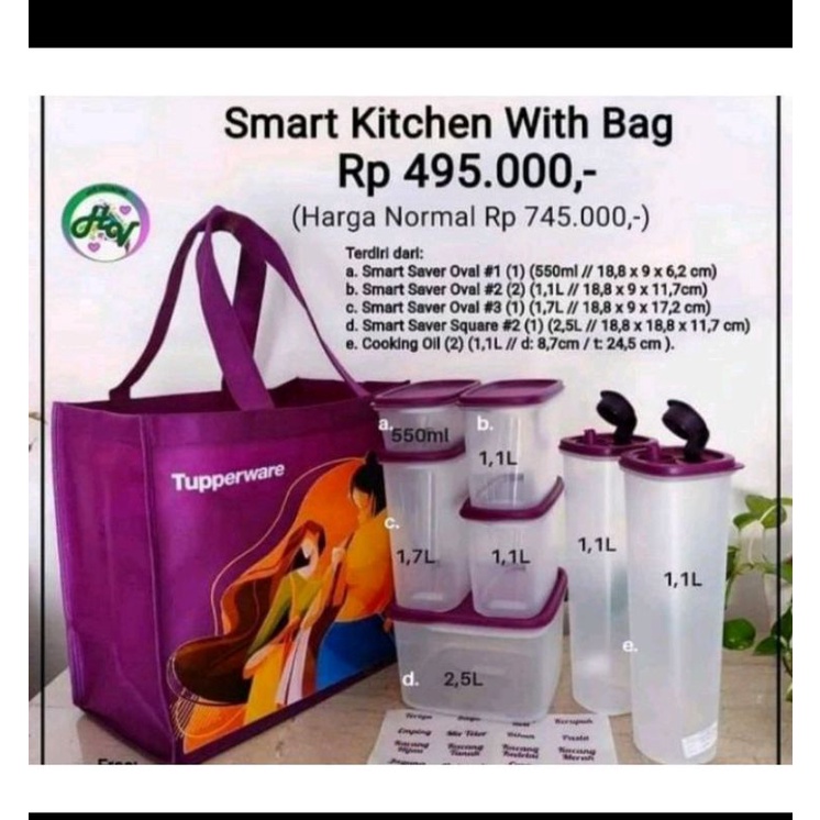 Smart Kitchen Tupperware tempat bumbu² dapur tupperware