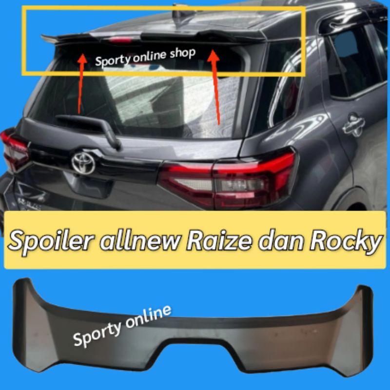 spoiler toyota Raize dan daihatsu Rocky