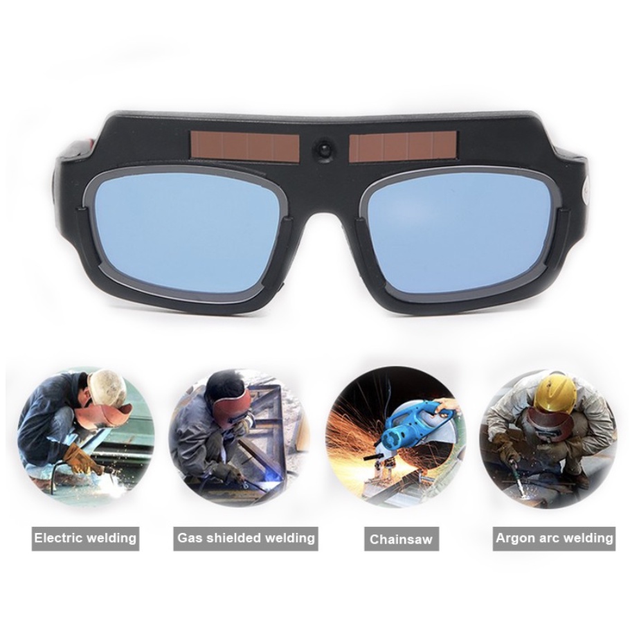 EZPZ Kacamata Las Otomatis Kacamata Welding Glasses Auto Darkness Kacamata Tukang Las Anti Silau Solar Kacamata Las untuk Proteksi Mata Safety Goggles