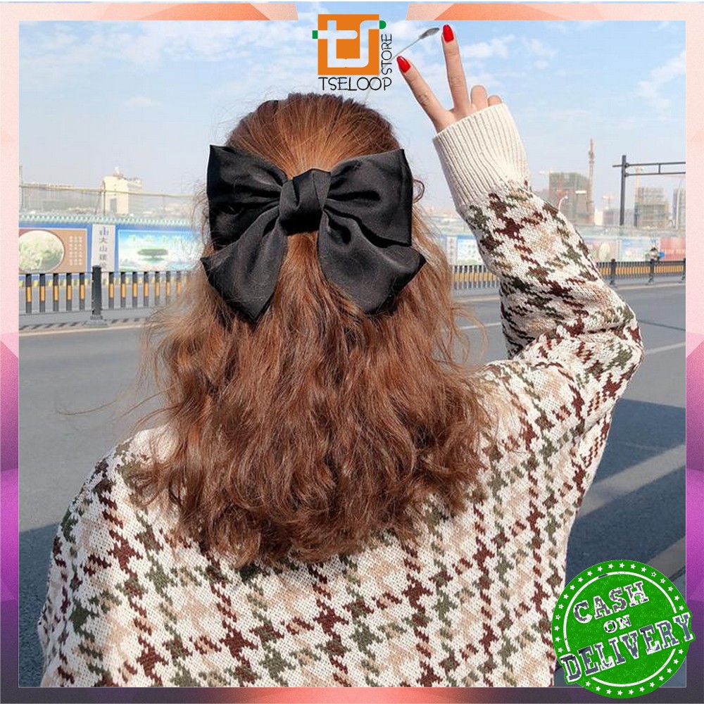 OFM-C160 Ikat Rambut Pita Besar Kuncir Rambut Hairband Aksesoris Wanita Kunciran Rambut Korea Style-5