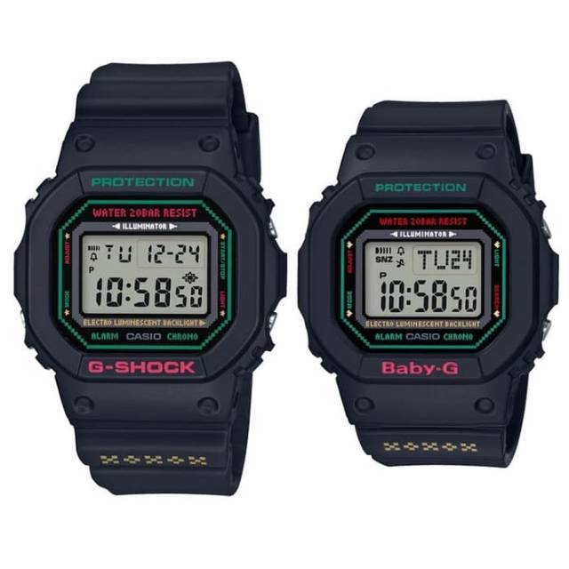 Casio G-Shock LOV-19B-1DR Couple with Baby-G Hitam LOV19B Limited