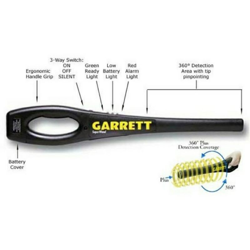 Garrett Metal Detektor USA - Wand Garret Metal Detector