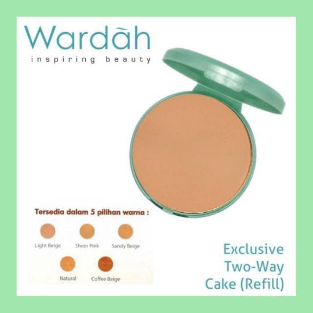 Wardah Refill Exclusive Two Way Cake 02 Light Beige 12gr