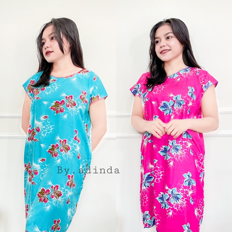 Daster Midi Santung Rayon Batik Motif Baju Tidur Rumah Daster Bali solo