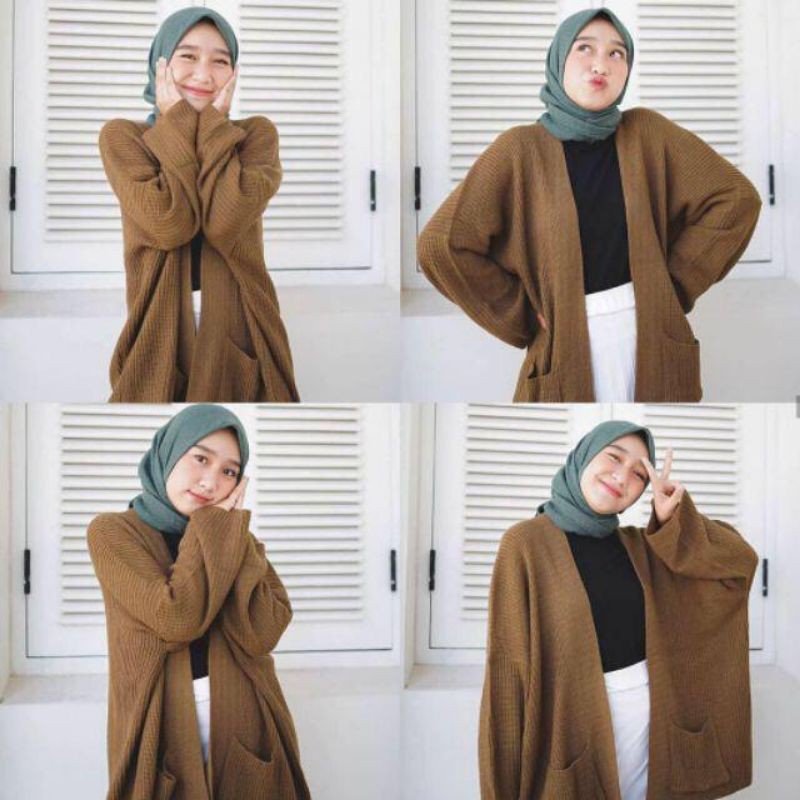 Jual Sasha Pocket Outer Rajut (Polos) | Shopee Indonesia