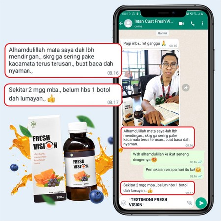 Fresh Vision Asli - Madu Suplemen Atasi Masalah Kesehatan Mata Perih Kering Glukoma Glaukoma Katarak Kurangi Mata Minus Mines Pandangan Buram Kabur