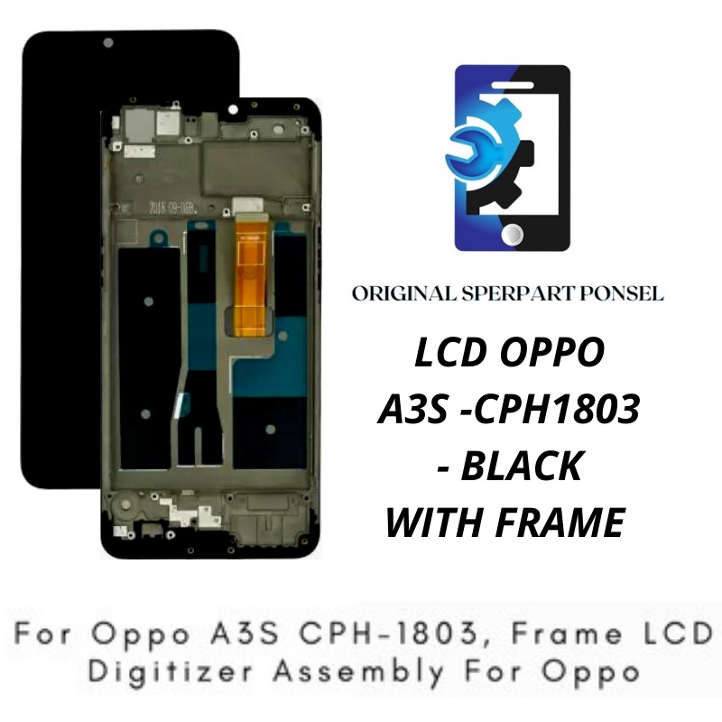 LCD + FRAME OPPO A3S - CPH 1803 KUALITAS ORIGINAL