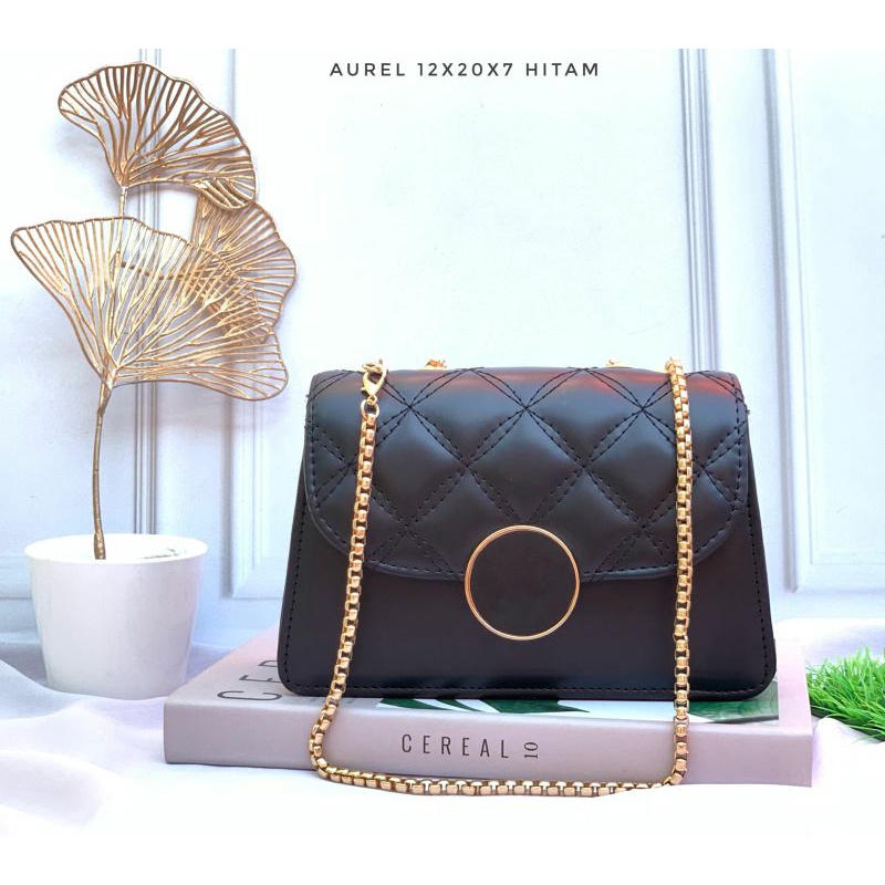 READY STOCK TAS SELEMPANG WANITA/ PRODUK LOKAL MURAH/ AUREL BAG