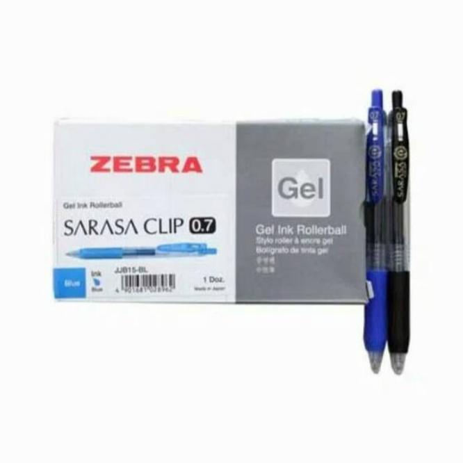 

PULPEN SARASA ZEBRA gell clip 0.7mm hitam & Biru Original in Japan