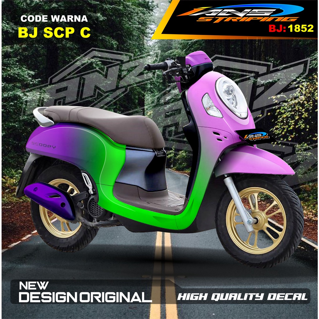 STICKER BODY MOTOR SCOOPY  / STIKER SCOOPY FULL BODY / STIKER MOTOR SCOOPY NEW DESAIN / STIKER MOTOR TERBARU