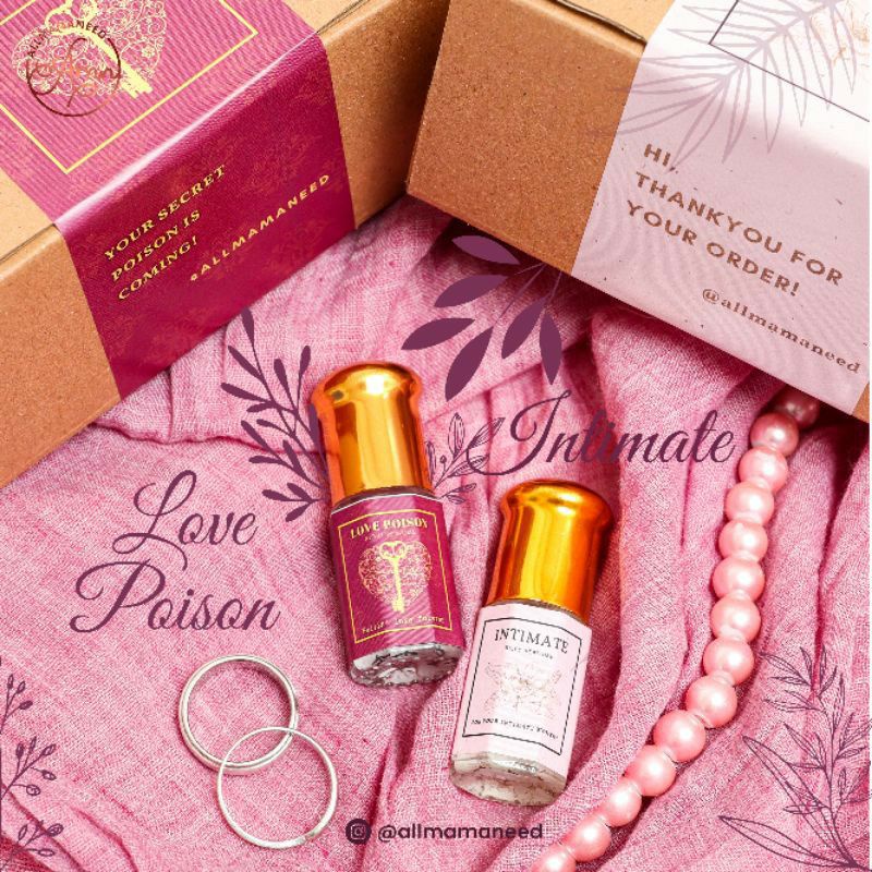 ( Paket Bundle) Intimate Silky Perfume &amp; Love Poison Night perfume