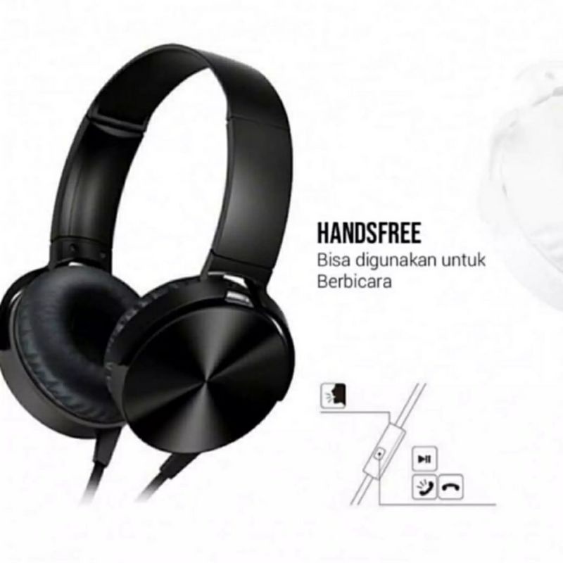 Headphone PPT450 Extra Bass Headset Bando Handsfree JBL