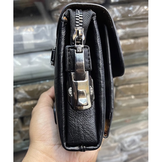 Handbag MB Free pulpen Model lock Angka Tas Clutch Pria/Wanita leather Import