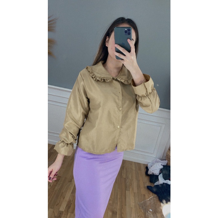 BEFAST - ZEC OOTD Wanita Blus Tangan Panjang YUNJIRE / Viviary Blouse / Blouse Casual Wanita