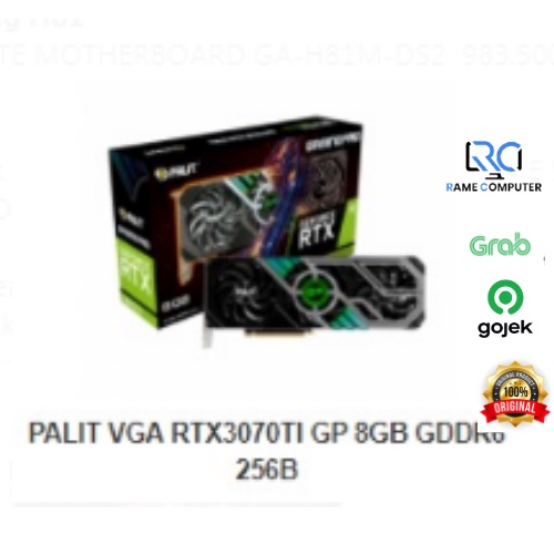 PALIT VGA CARD RTX3070TI GP 8GB GDDR6 256B / RTX 3070 Ti / 8gb / 256gb