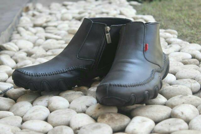 Sepatu Boots kerja Pria Kulit Asli Terbaru BLACK MASTER MALDINI HIGH BROWN ORIGINAL Sepatu Touring