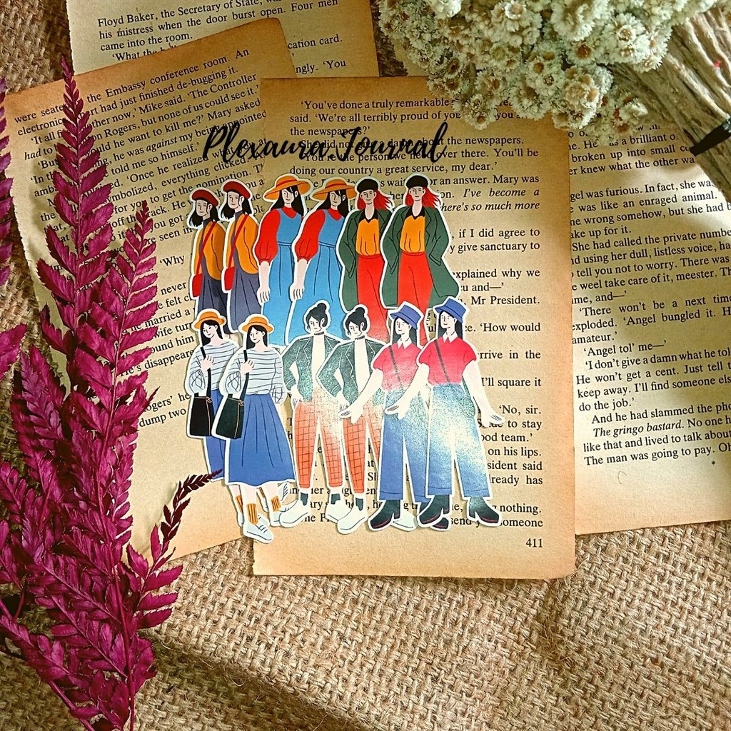 

Sticker mini varian “Girls” Scrapbook bujo bogor