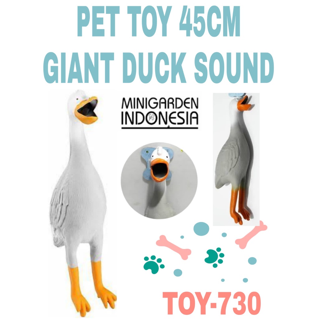 MAINAN GIGITAN ANJING TOY 730 GIANT DUCK SOUND 45 CM pet toys mainan kucing mainan bayi