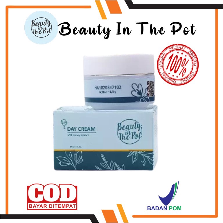 [BPOM] Beauty In The Pot Day Cream Brightening Krim Pagi Siang Pelembab Pemutih & Pencerah