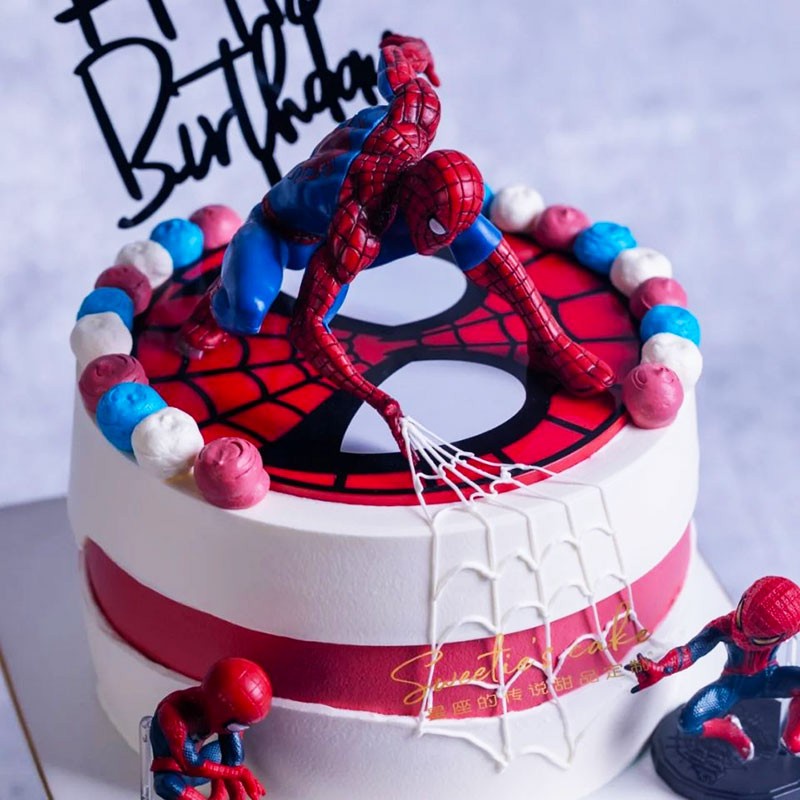 Cake Topper Spiderman Besar Kualitas Premium Cake Topper Figure Spiderman Jumbo