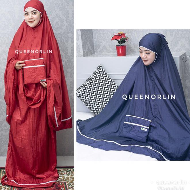 Mukena Travel Dewasa Queenorlin Parasut Premium - Putih Kode 899