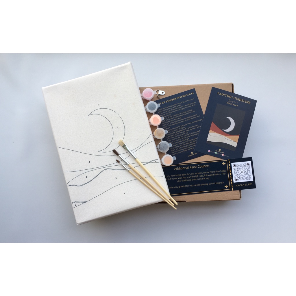 

Bright Moon / Painting by number / Painting kit
