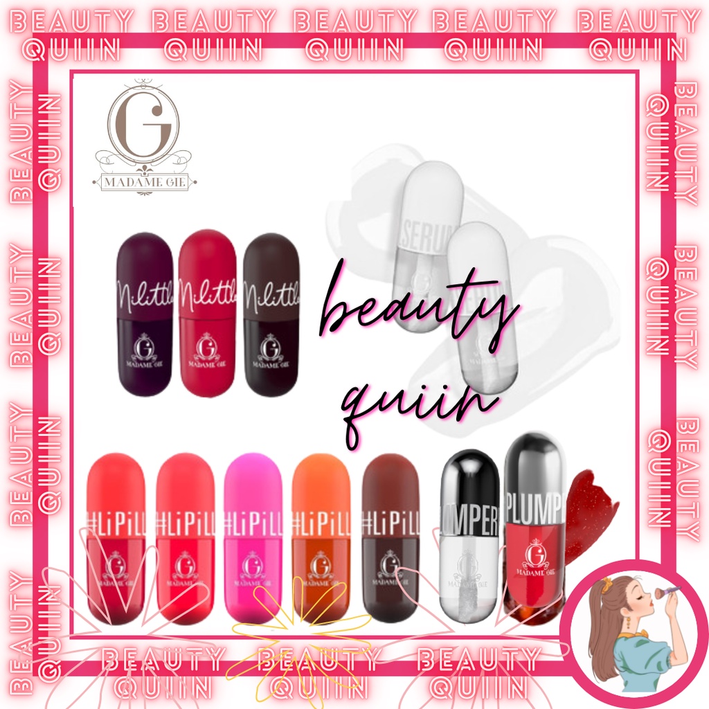 [BEAUTY] MADAME GIE LiPill Netto 5mL ✔️BPOM | Madam Make Up Lip Pill LipPill Lip Tint Kosmetik Bibir