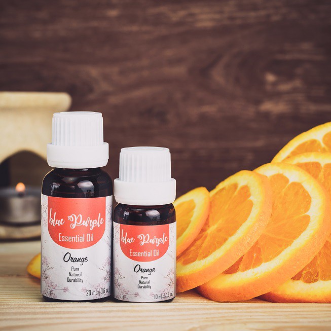 Bluepurple Orange Aromatherapy Essential Aromaterapi pengharum ruangan diffuser burner oil potpuri