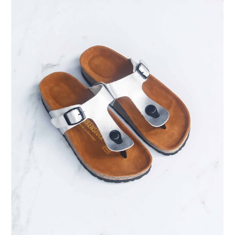 Sandal WANITA Jepit Sendal Cewek Premium Gizeh Silver Casual Kasual Termurah dan Discount