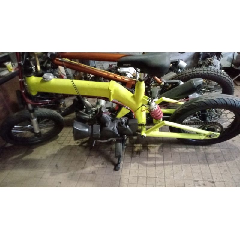 fream frem rangka bmx cub cewek lipat