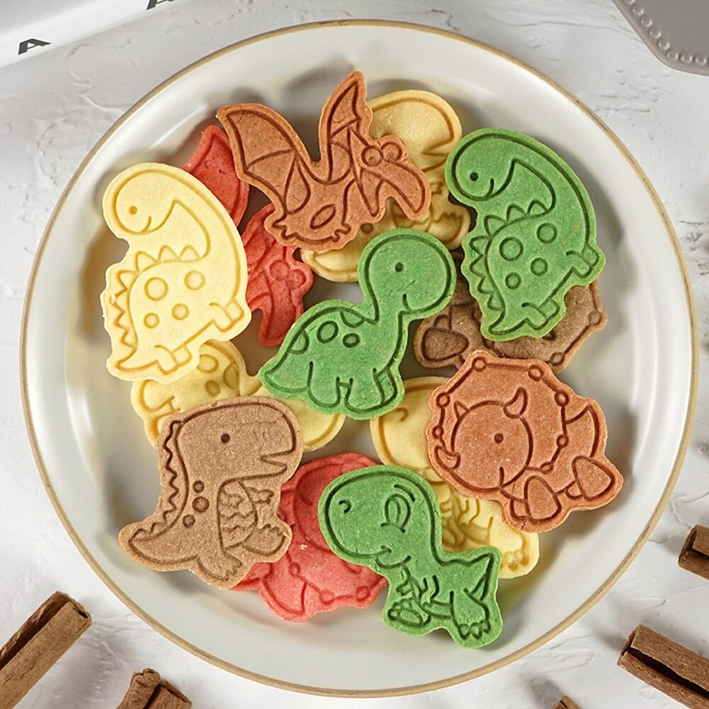 Cookies Cutter Dino isi 8pcs / Cetakan Kue Kering Dino / Cetakan Dinosaurus / Kue Cetakan Cookies