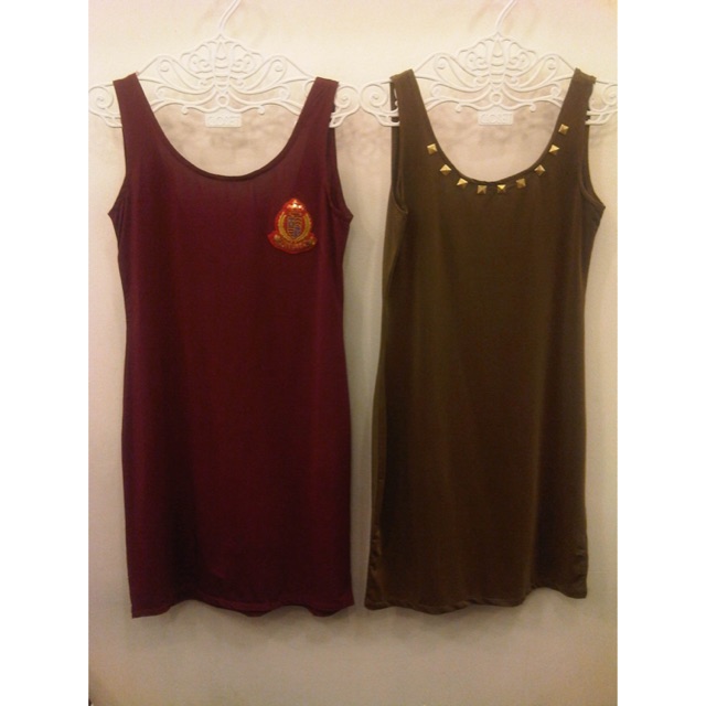 DRESS MERAH / DRESS COKLAT