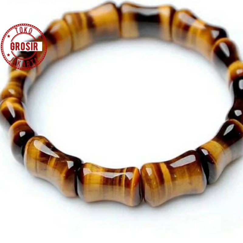 Gelang Tiger Eye Model Tulang