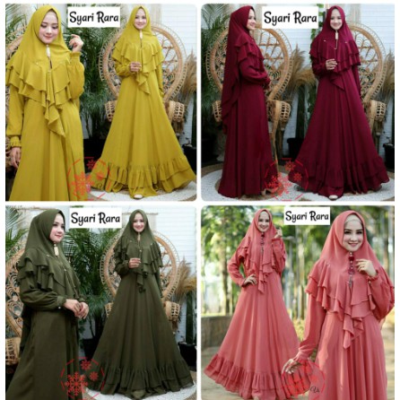 Promo Sale  Syari Polos Maxmara Lux Anayah Real Pic Haji Umroh Baju Gamis Syari