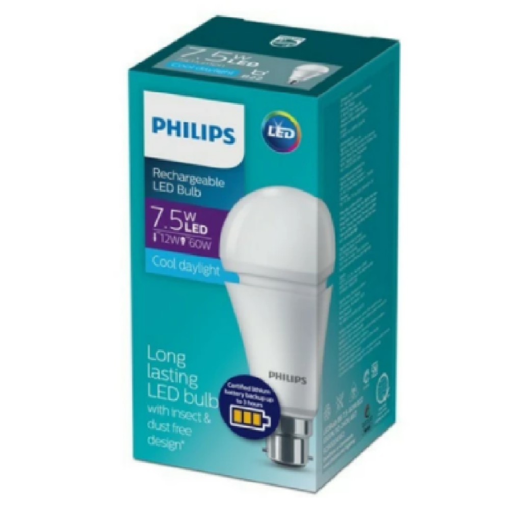 Philips Lampu LED Emergency Rechargeable 7,5W / Lampu Emergency Philips 7.5W