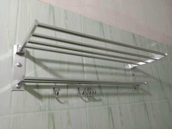 |s| Rak Gantungan Handuk Dinding | Kamar Mandi Tempel Minimalis Harga Murah Bahan Aluminium |*|