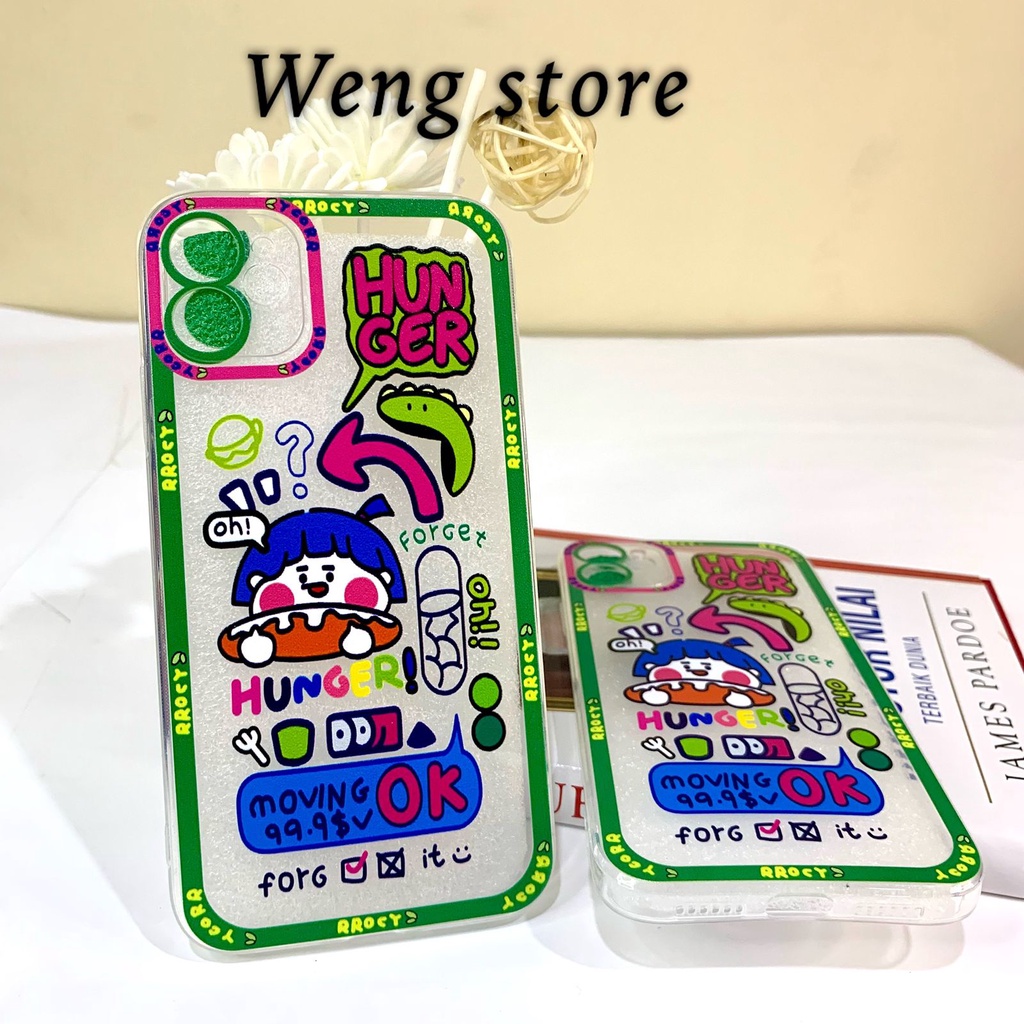 Softcase Lens Hunger For Oppo A5S F9 A15 A16 A16E A16K A53 A54 A55 A96 A95 A9 2020 Realme C35 C31 C21Y C12 C15 C25 C11 C20