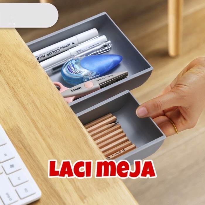 

Sale!!! Storage Box Laci Bawah Meja Penyimpanan Alat Tulis Sendok Murah