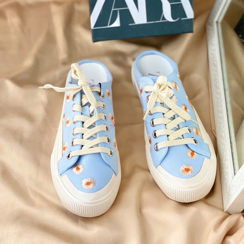 SEPATU SANDAL WANITA SLIP ON FLAT ZARA