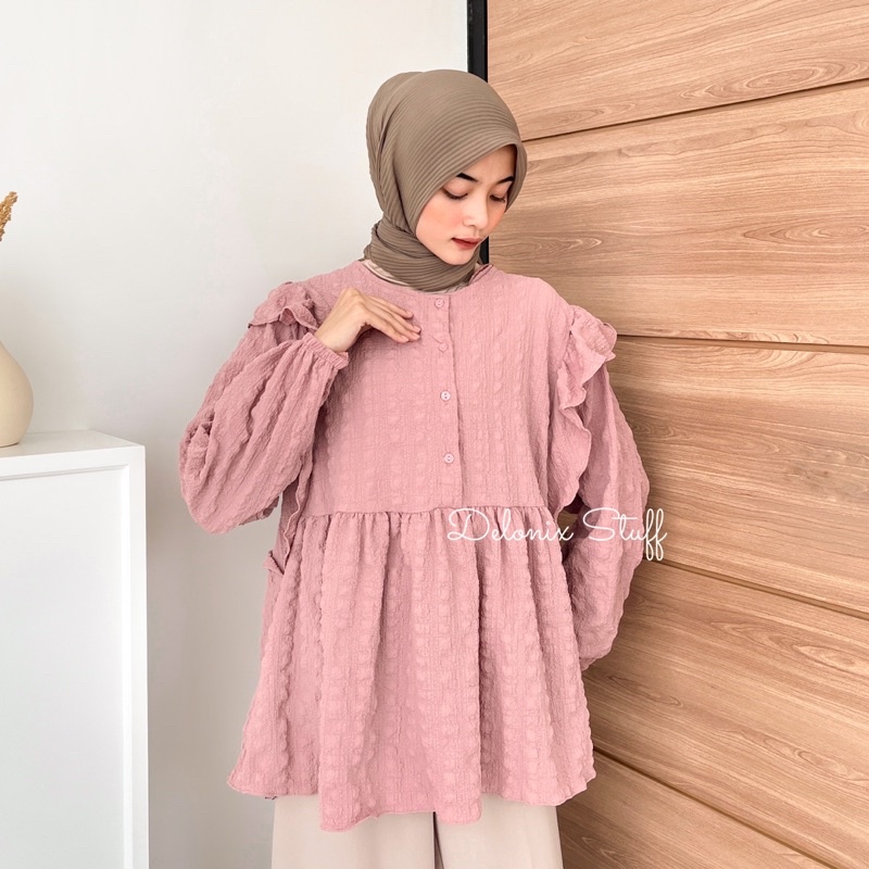 Lavera crinkle blouse