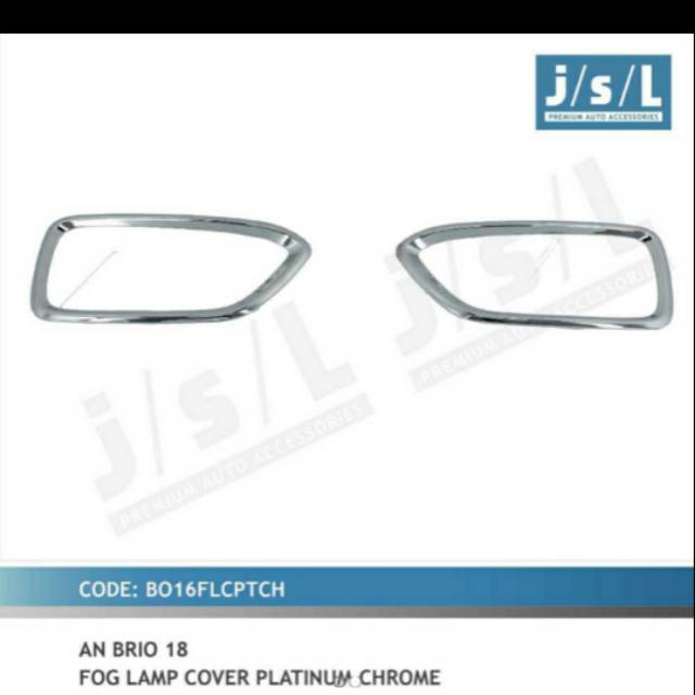 Cover foglamp all new Brio 2018-2019 chrome jsl