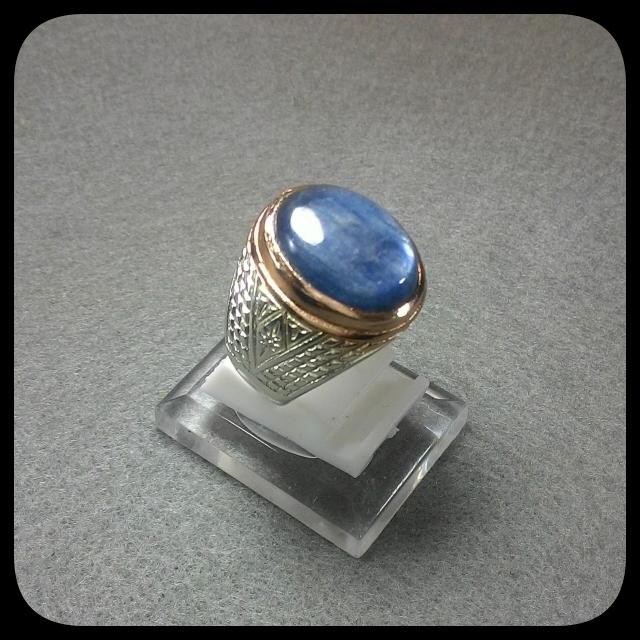 BATU PERMATA BLUE SHAPPIRE AUSTRALIA ASLI NATURAL FREE RING + KOTAK CINCIN