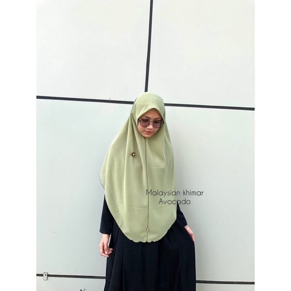 [COD] MALAYSIAN KHIMAR MATERIAL BABYDOLL ARMANY BY RURIHIJABSYARI-Avocado