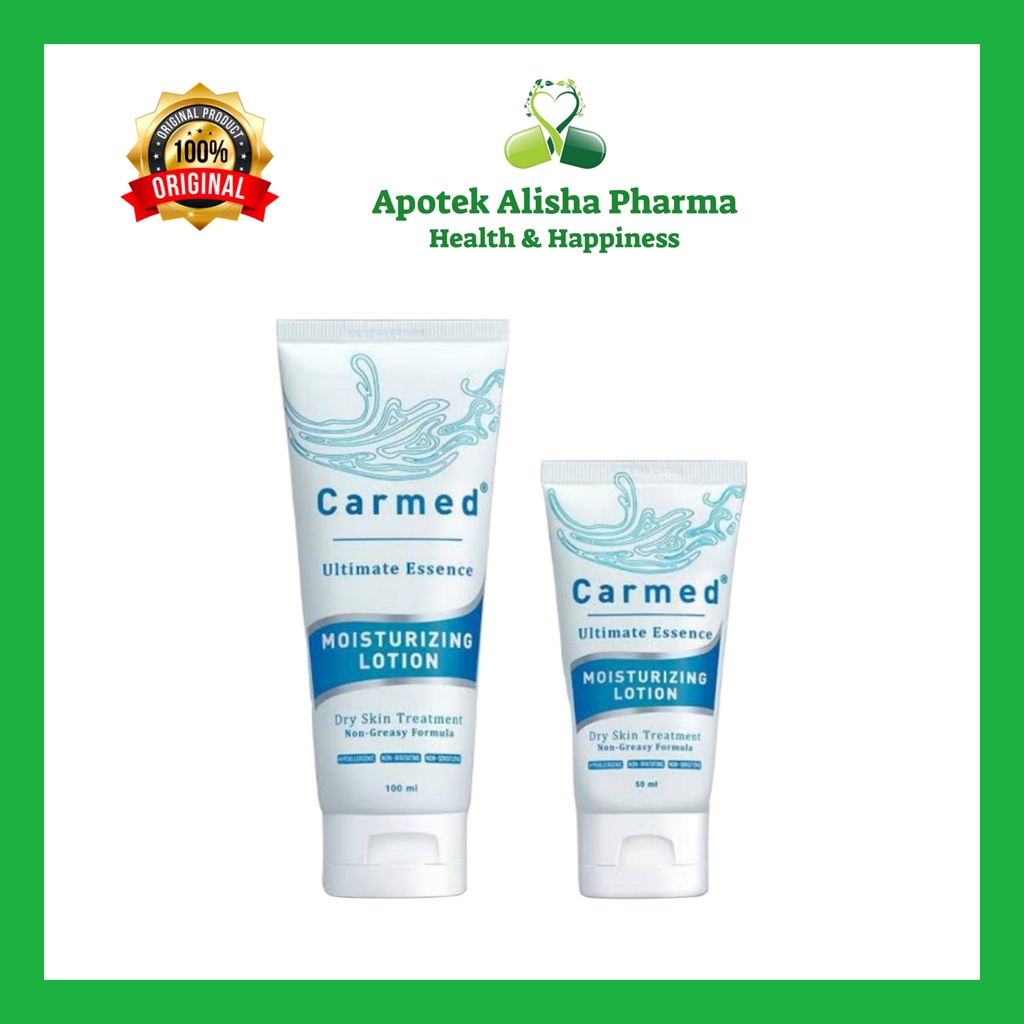 Carmed Ultimate Essence Moisturizing Lotion 50/100ml - Karmed Pelembut Kulit Siku / Lutut / Tumit Kasar / Telapak Kaki Pecah Pecah