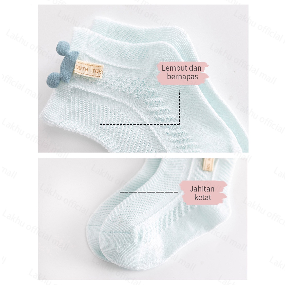 Lakhu socks baby kids/kaus kaki bayi /kaos kaki bayi anak lucu anti slip