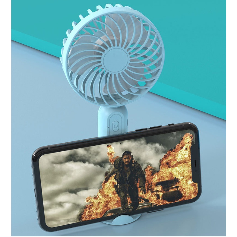 2021 kipas genggam, kipas pengisian usb desktop brushless multifungsi baru